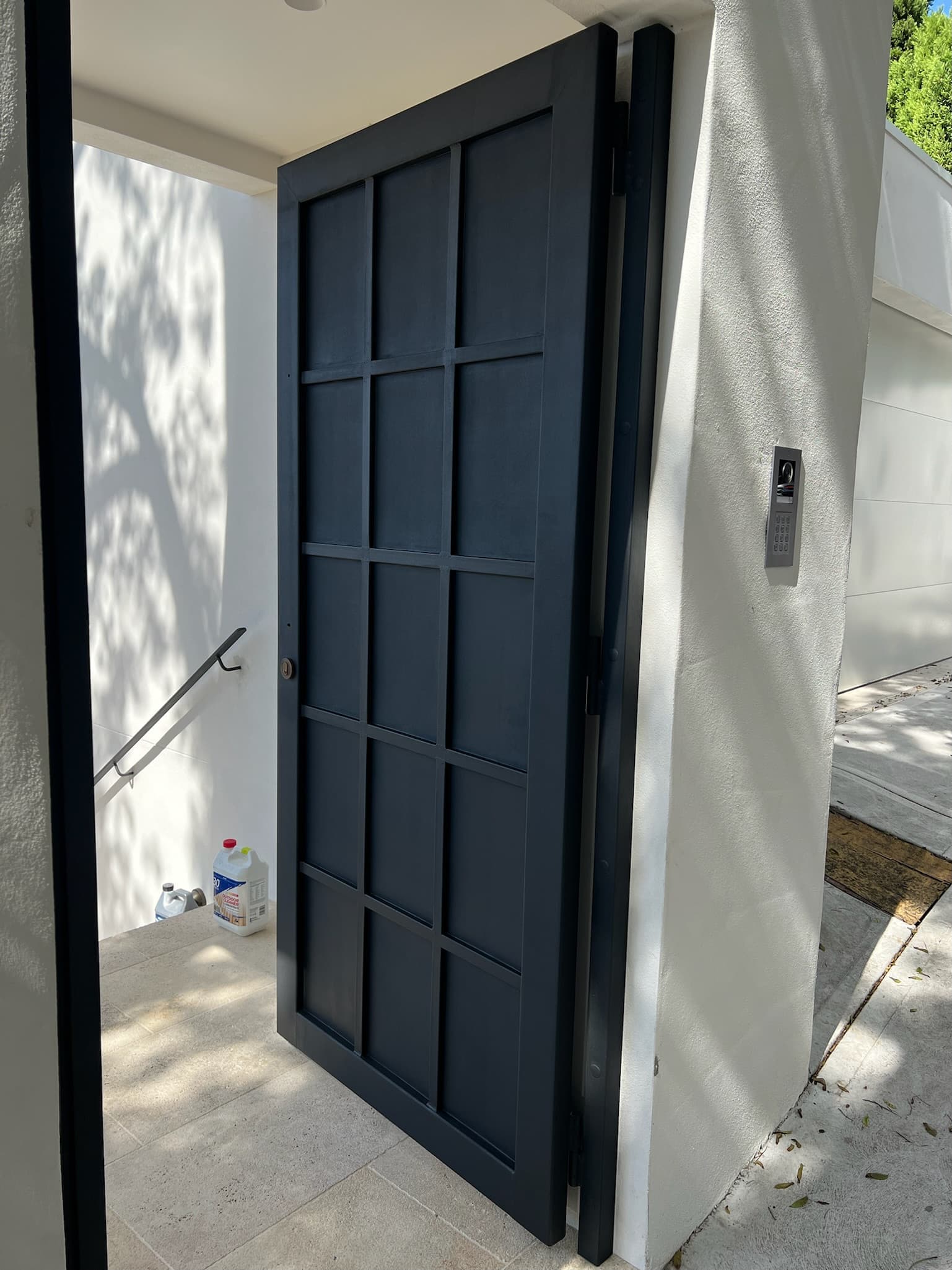 Bellevue Hill front door painted black