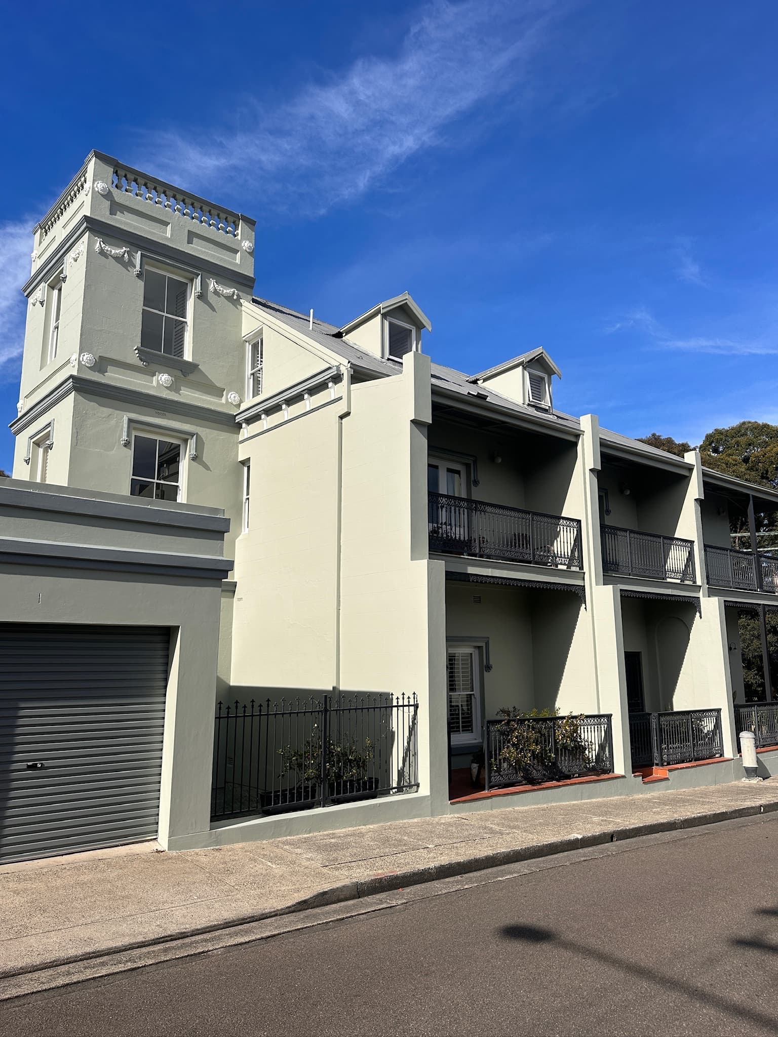 Repainted Lilyfield strata building exterior